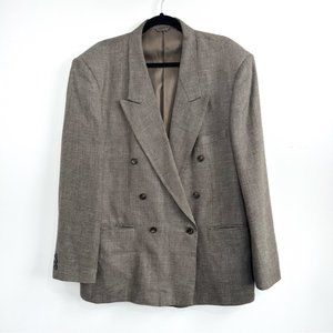 Vintage Yves Saint Laurent Wool And Silk Blend Do… - image 1